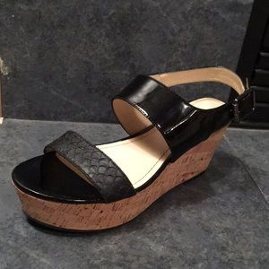 Calvin Klein Lorraine Patent Wedges